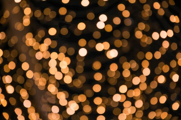 Guirlanda Enevoada Cidade Noite Luz Borrão Bokeh Fundo Desfocado Natal — Fotografia de Stock