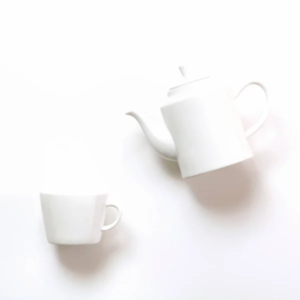Fincan Çay Beyaz Yakın Çekim Çin Çay Kavramı — Stok fotoğraf