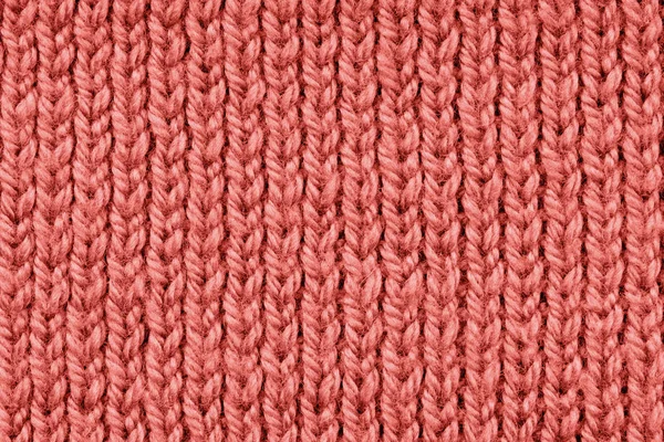 Élő Korall Színű Textil Absztrakt Trendi Mintázat — Stock Fotó