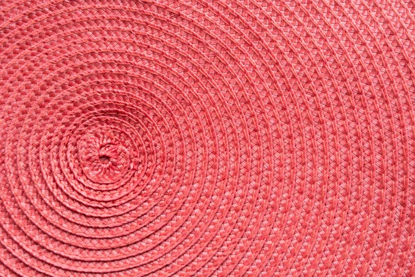 Rood Textiel Als Patroon Cirkel Patroon Achtergrond Oppervlak Close — Stockfoto