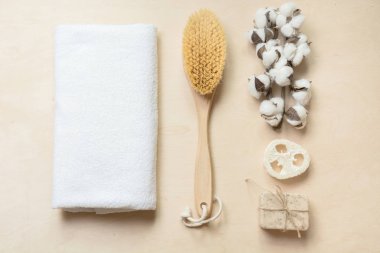 Spa ve sağlıklı yaşam konsepti. Sıfır atık ürünleri. Ev yapımı doğal kozmetik.