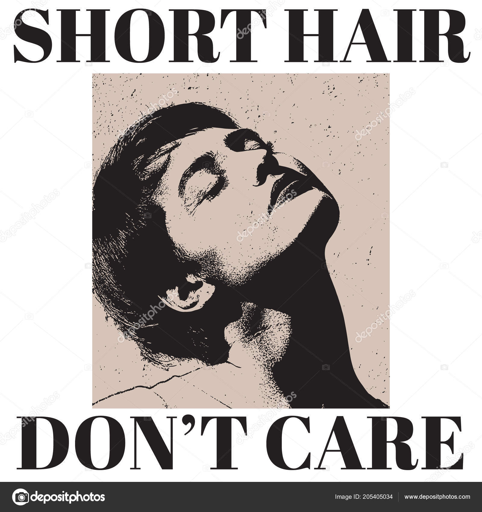 Short Hair Don't Care T-Shirt Short Hair Don't Care T-Shirt