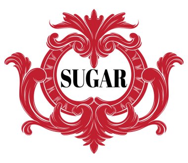 Şeker. Vektör çerçeve çizilmiş örnek ver. Yaratıcı gerçekçi dövme sanat. Şablon için kart, poster, afiş, t-shirt, pin, rozet, yama için yazdırmak.