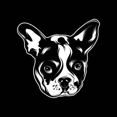 Bulldog vektör el çizilmiş illüstrasyon .