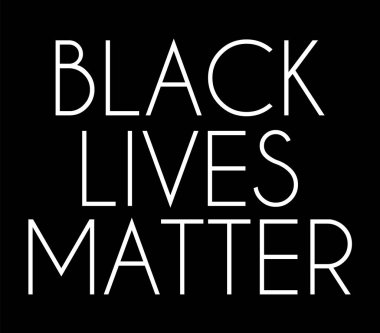 Siyahların hayatı önemlidir. Vektör harfleri izole edildi. Kart, poster, afiş, tişört, rozet, yama için baskı şablonu.