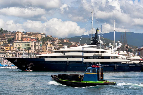 Luxury Super Yacht Moored — Stock Photo, Image