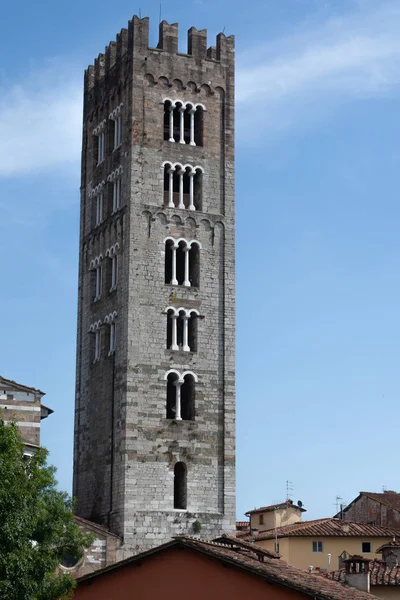 Lucca Basilica San Frediano Eski Roma Katolik Tarzı Biri Eşsesli — Stok fotoğraf