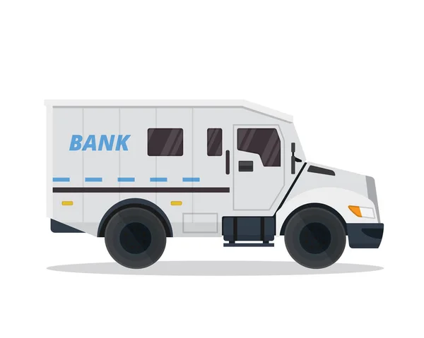 Modern Banka Zırhlı Araba Illüstrasyon — Stok Vektör