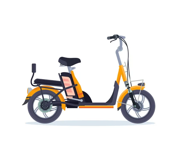 Elektrische Eco Vriendelijke Fiets Illustratie — Stockvector