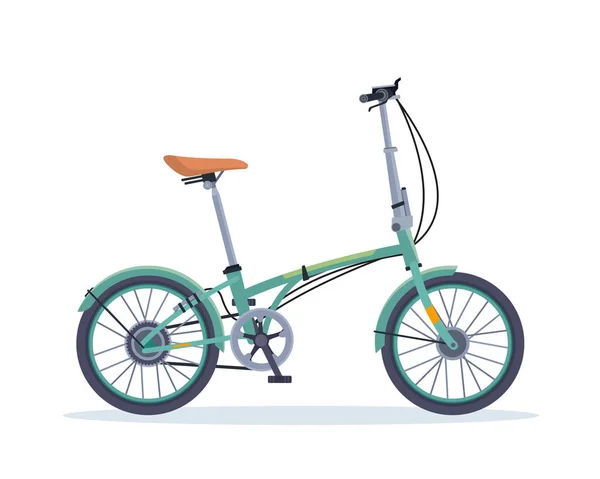 Moderne Gevouwen Stad Fiets Illustratie — Stockvector