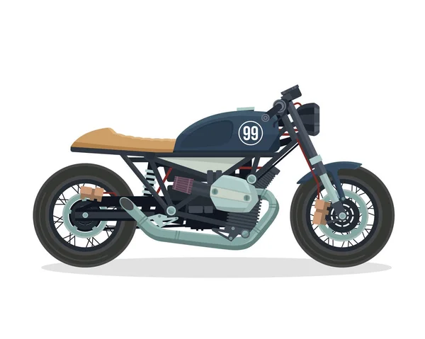 Modern aşırı spor Motocross Motor illüstrasyon izole beyaz arka planda