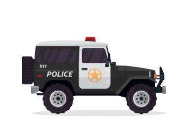 Araç resimde Logo modern kentsel polis devriye