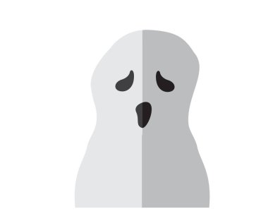 Modern korkunç Cadılar Bayramı düz Avatar karakter