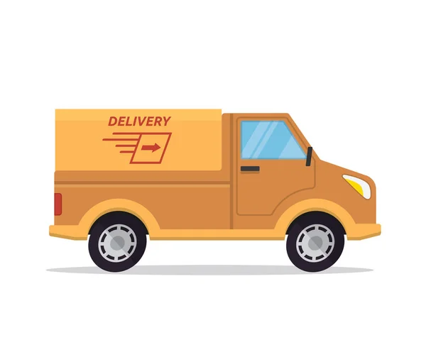 Modern Commercial Delivery Vehicle Illustration — Stock Vector