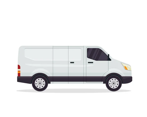 Modern Commercial Delivery Vehicle Illustration — Stock Vector