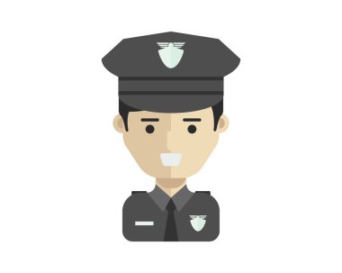Modern işgal kişi Avatar - polis üniforması 
