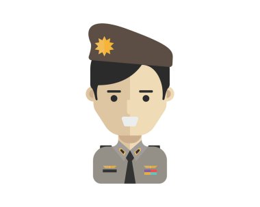 Modern işgal kişi Avatar - polis üniforması 