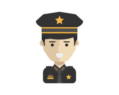 Modern işgal kişi Avatar - polis üniforması