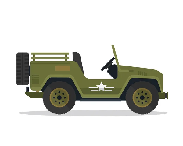 現代の軍用車両イラスト ゲーム アセット アイコン インフォ グラフィック および他の軍事のグラフィックの目的に適して — ストックベクタ