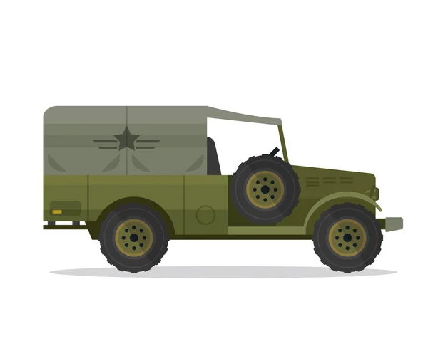 現代の軍用車両イラスト ゲーム アセット アイコン インフォ グラフィック および他の軍事のグラフィックの目的に適して — ストックベクタ