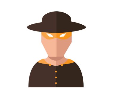 Modern vatansever süper kahraman düz Avatar