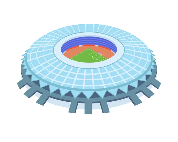 現代のロシアのサッカー スタジアム等尺性図 — ストックベクタ