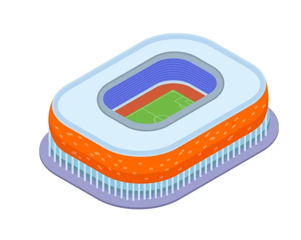 現代のロシアのサッカー スタジアム等尺性図 — ストックベクタ