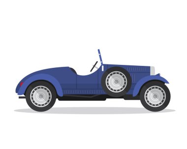 Eski model klasik araba illüstrasyon