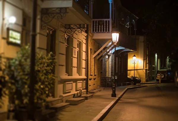 Georgia Tbilisi Night Streets — Stock Photo, Image