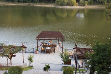 Georgia, Tiflis, dinlenme turtle lake yerleştirin.