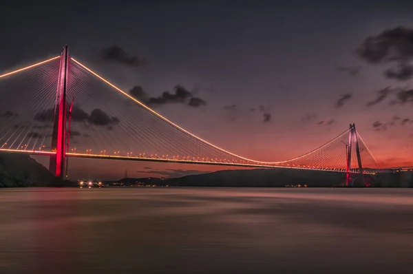Terceira Ponte Istambul Ponte Yavuz Sultan Selim Turquia — Fotografia de Stock