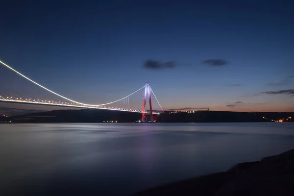 Terceira Ponte Istambul Ponte Yavuz Sultan Selim Turquia — Fotografia de Stock