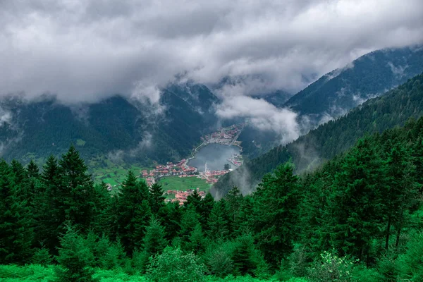 Blick Auf Den Uzungol See Langer See Von Oben Auf — Stockfoto