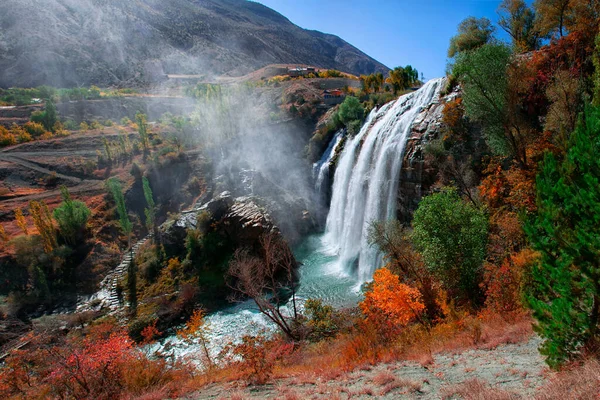 Widok Wodospad Tortum Tortum Erzurum Turcja Poznaj Piękno Świata Dziką — Zdjęcie stockowe