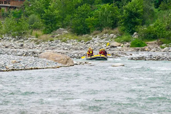Rafting Rzece Frtna Lipca 2016 Roku Miejscowości Amlhemin Turcji Rzeka — Zdjęcie stockowe