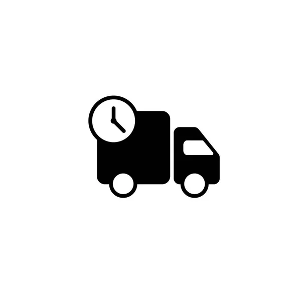 Camión Envío Rápido Establecer Iconos Diseño Ilustración Vectorial Para Aplicaciones — Vector de stock