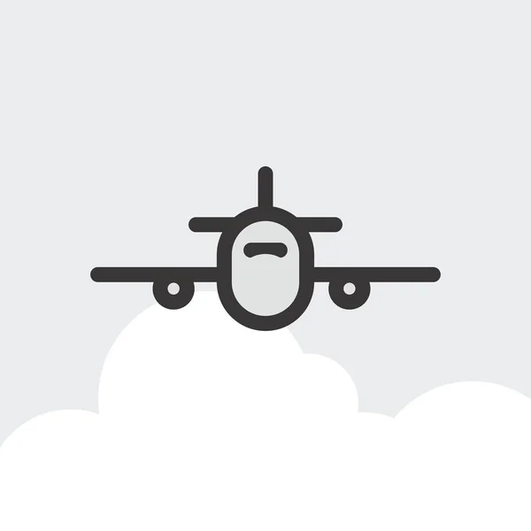 Flygplan Ikonen Isolerade Flygplan Modern Symbol För Grafisk Och Webbdesign — Stock vektor