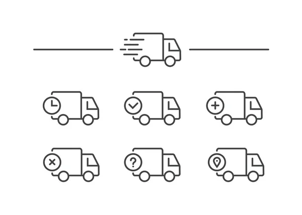 voitures et camions modèle ligne Icônes ensemble. posséder passager  transport, voiture pour livraison et la logistique camion. expédition  service, cargaison transport, voiture pour Voyage. vecteur signe contour  illustration 27627352 Art vectoriel chez