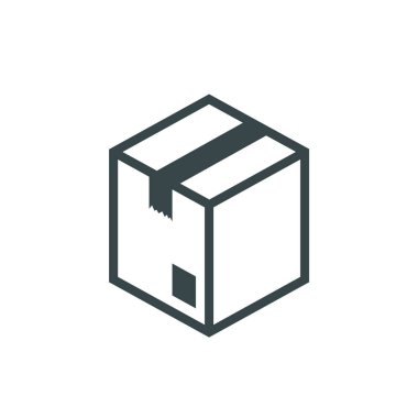 Yakın, ambalaj kutu simgesi. Ambalaj sembolü. EPS, vektör çizim.