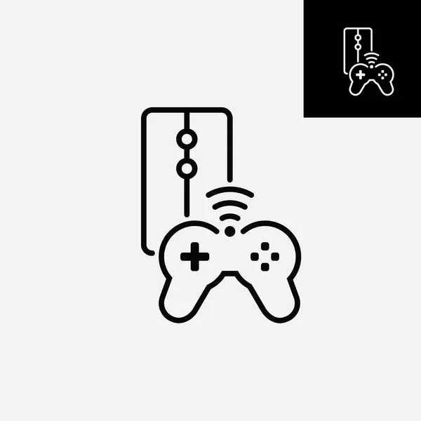 Εικονίδιο Της Κονσόλας Παιχνιδιών Joystick Παιχνιδιών Βίντεο Διάνυσμα — Διανυσματικό Αρχείο