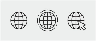 www, internet connection icons. vector illustration, logo web template. clipart