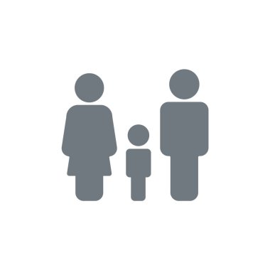 Aile Icons Set. Vektör. Kullanarak App, UI, sanat, Logo, Web için düz işareti.
