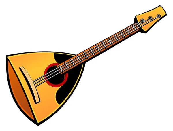 Balalaika Russische Folk Muziekinstrument — Stockvector