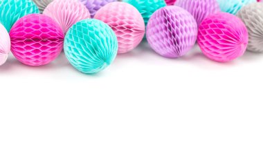 Kağıt topları yakın çekim 