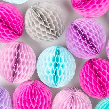 Kağıt topları yakın çekim 