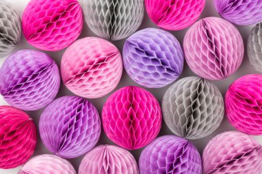 Kağıt topları yakın çekim 