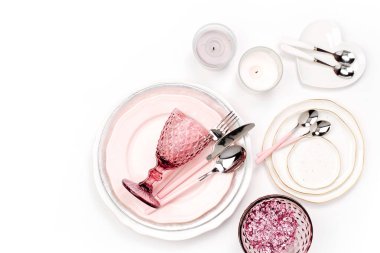 mutfak gereçleri üstten görünüm 