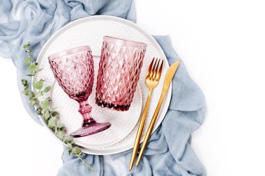 mutfak gereçleri üstten görünüm 