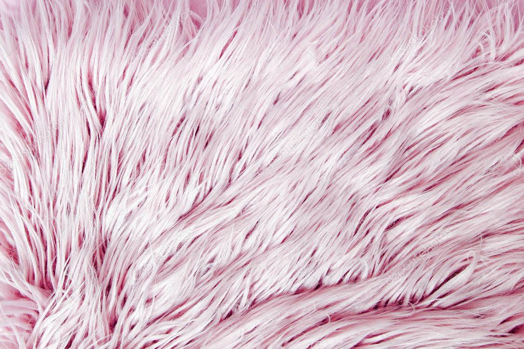 pink background with fluffy fur texture