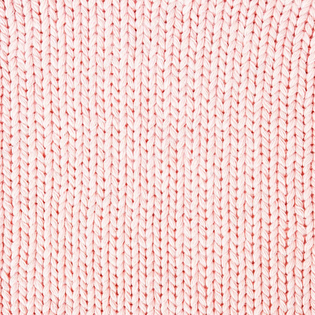 Pink  knitting wool texture background